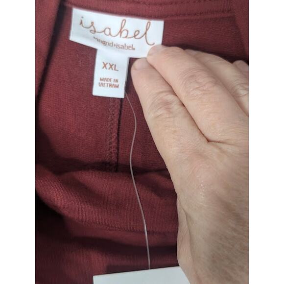 ISABEL MATERNITY-by Ingrid and Isabel red pullover long sleeve shirt size XXL - Picture 6 of 8